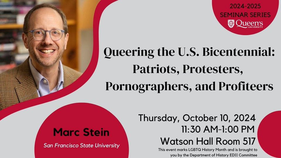 Queer History Month Canada (@2sqhmcan) on Twitter photo October 10, 2024, at <a href="/queensu/">Queen's University</a>
<a href="/OutHistory/">OutHistory.org</a>
#LGBThistorymonth #queerhistory #queer #2SQHMCan #marcstein October 10, 2024, at <a href="/queensu/">Queen's University</a>
<a href="/OutHistory/">OutHistory.org</a>
#LGBThistorymonth #queerhistory #queer #2SQHMCan #marcstein