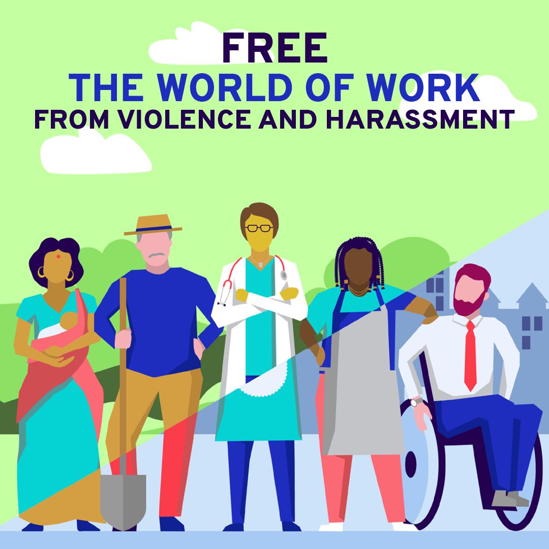 Monchy (@monchari_monchy) on Twitter photo On this International Day of Decent Work, one message remains clear: The #ILO190 is essential for creating a world of work free from violence and harassment. 
We deserve to work where we are safe, respected, and valued, regardless of our employment status. #SafeatWork #RatifyC190 On this International Day of Decent Work, one message remains clear: The #ILO190 is essential for creating a world of work free from violence and harassment. 
We deserve to work where we are safe, respected, and valued, regardless of our employment status. #SafeatWork #RatifyC190
