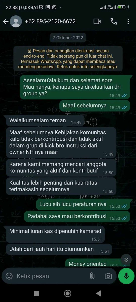 Rishinkaku's tweet image. Ini serius dikeluarin dari grup karna tidak kontribusi? dimintain iuran pula
