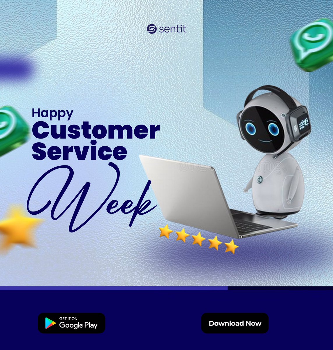 Happy Customer Service Week!  At Sentit, we’re dedicated to putting you first, always. Your satisfaction is our top priority, and we’re here to support you every step of the way. 

Thank you for trusting us! Let’s keep making strides together. #CustomerServiceWeek #SentitCares