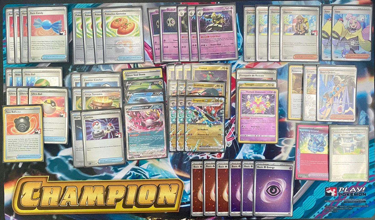 2nd place on my 2nd Cup this weekend. Shared 58 cards from Ryuki's. List felt good and doing 6 prize turns is fun! 
R1: Raging Bolt ex - LW
R2: Regidrago VSTAR - WLW
R3: Terapagos ex - LWL
R4: Miraidon ex - WW 
R5: Charizard ex - WW
T4: Gardevoir ex - LWW
T2: Raging Bolt ex - LWL