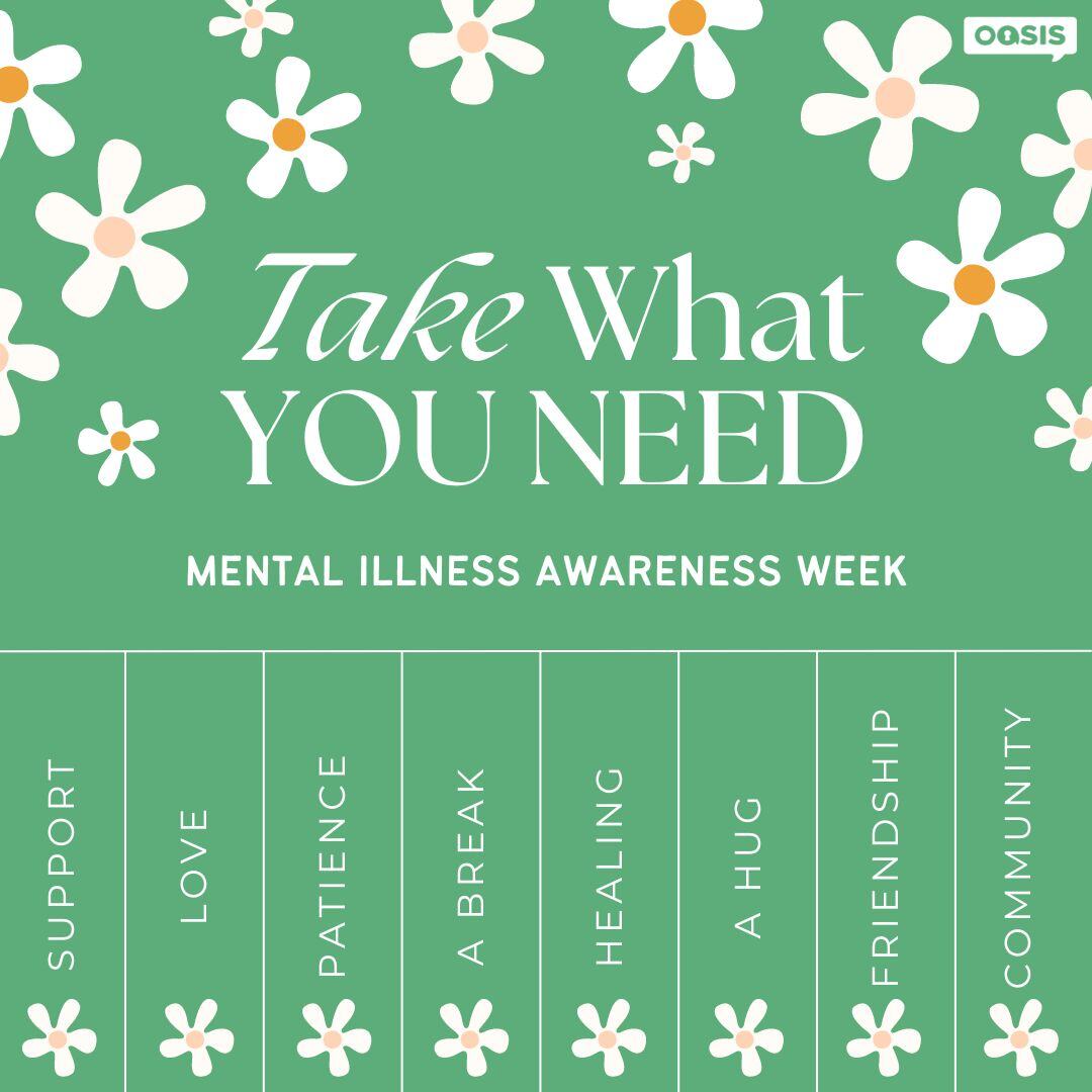 🧠 Mental Illness Awareness Week 🧠

Join us in raising awareness and breaking the stigma around mental health. 

Together, we can create a supportive community where mental health is prioritized and respected. 

#MentalIllnessAwarenessWeek #BreakTheStigma #MentalHealthMatters