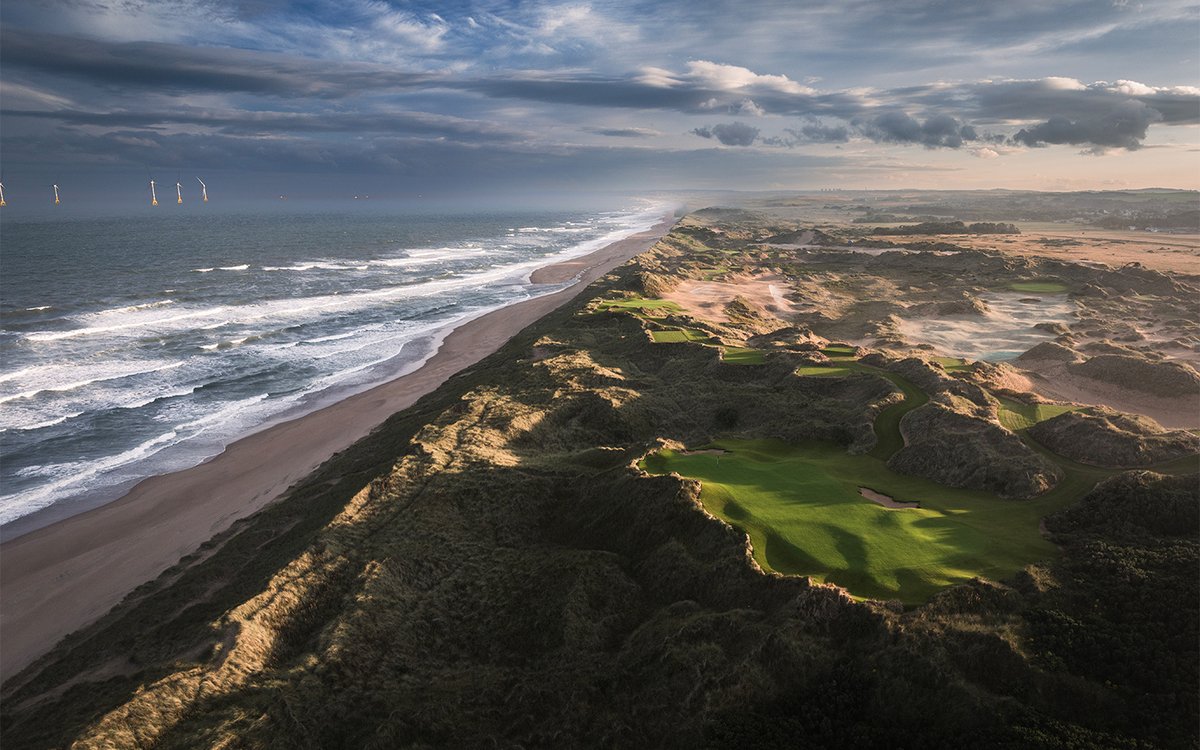 TrumpScotland's tweet photo. First Look at Spectacular New Trump Scotland Links 

Read more: https://t.co/uleECj6hnh

#Greatest36Holes #LinksGolf #HomeofGolf #TrumpGolf #ScottishLinks #VisitAberdeenshire #VisitScotland https://t.co/0ZgIHq3da7