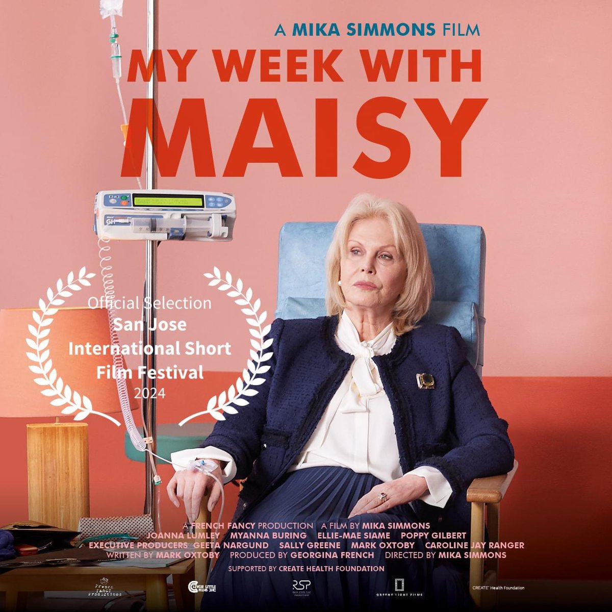Delighted 2 be screening at the 16th annual <a href="/SJSFF/">SJSFF</a> - 1 of <a href="/moviemakermag/">MovieMaker Magazine</a>’s 'Top 50 #FilmFestival Worth the Entry Fee'! 'My Week with Maisy' will feature in their programme 'The Human Experience' on 25/10 at 7pm

Info &amp; 🎟️ sjsff.com

#sanjosecalifornia #siliconvalley