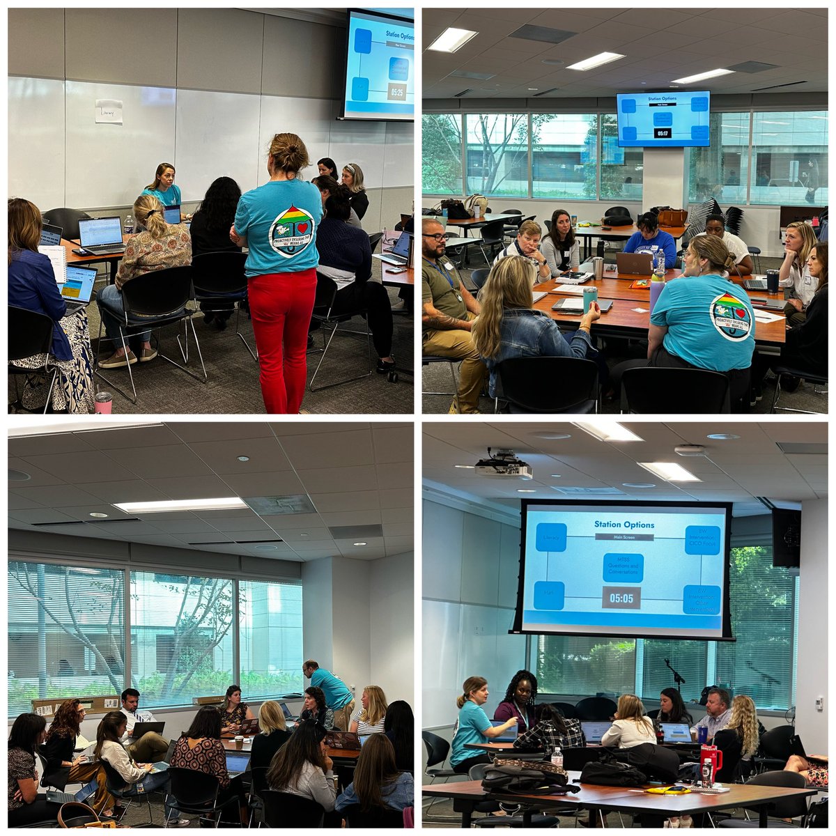 Choice learning opportunities around literacy, math, BW, attendance, and more at the MS Q1 MTSS PLS.