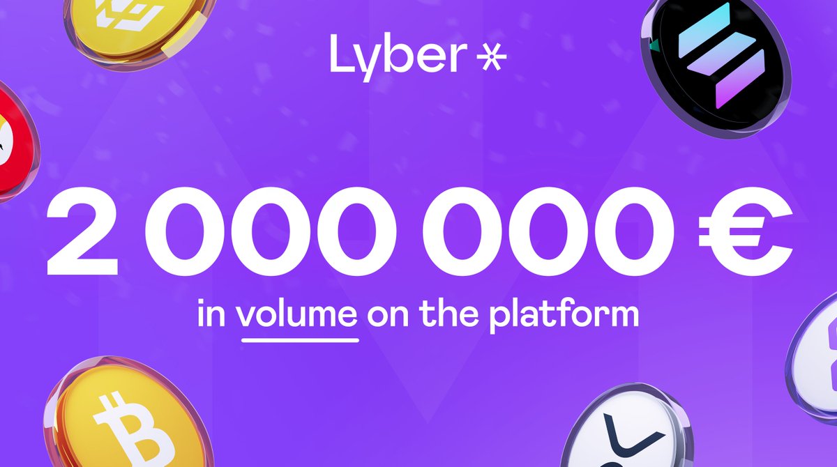 💜 Lyber hits 2 million euros in transaction volume!

Every day, we work hard to improve the app and provide our users with the best possible experience.

💜 If you  want to invest in crypto in a simple and secure way, download Lyber.

#Crypto #Web3 #Innovation #Lyber