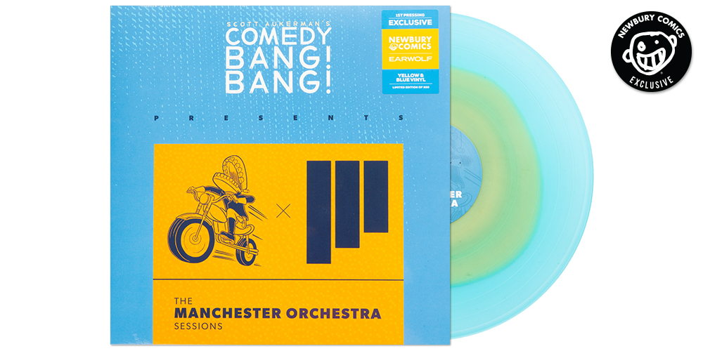 Exclusive Vinyl from MANCHESTER ORCHESTRA + COMEDY BANG! BANG!

Got CBB Presents The Manchester Orchestra Sessions on 'Yellow &amp; Blue' Vinyl in a limited edition of 300 pieces benefitting the Child Mind Institute!

Available to order NOW:
newburycomics.com/products/comed…
