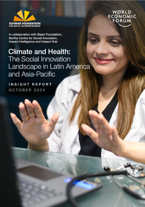 The <a href="/schwabfound/">Schwab Foundation for Social Entrepreneurship</a>, in collaboration with the <a href="/BayerFoundation/">Bayer Foundation</a>, <a href="/BerthaCentre/">Bertha Centre</a>, Impact Intelligence and <a href="/impacthub/">Impact Hub Network</a>, has released a new report: Climate and Health: The Social Innovation Landscape in Latin America and Asia-Pacific. 

The report re-examines the critical intersection