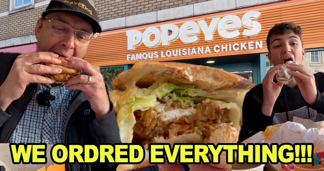 New TravelDog vlog! #popeyes #chicken - The Definitive Food Review! We order everything!!! - youtu.be/x3GrGiwFyRA?si…