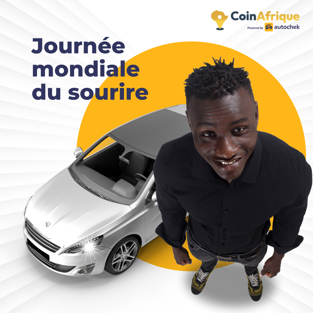 Aujourd'hui c'est la journée mondiale du sourire. On sait qu'il est difficile de sourire un lundi😓, devoir retourner au travail après un bon week-end.

Mais avec CoinAfrique-Autochek dans votre vie, sourire devient plus facile😃