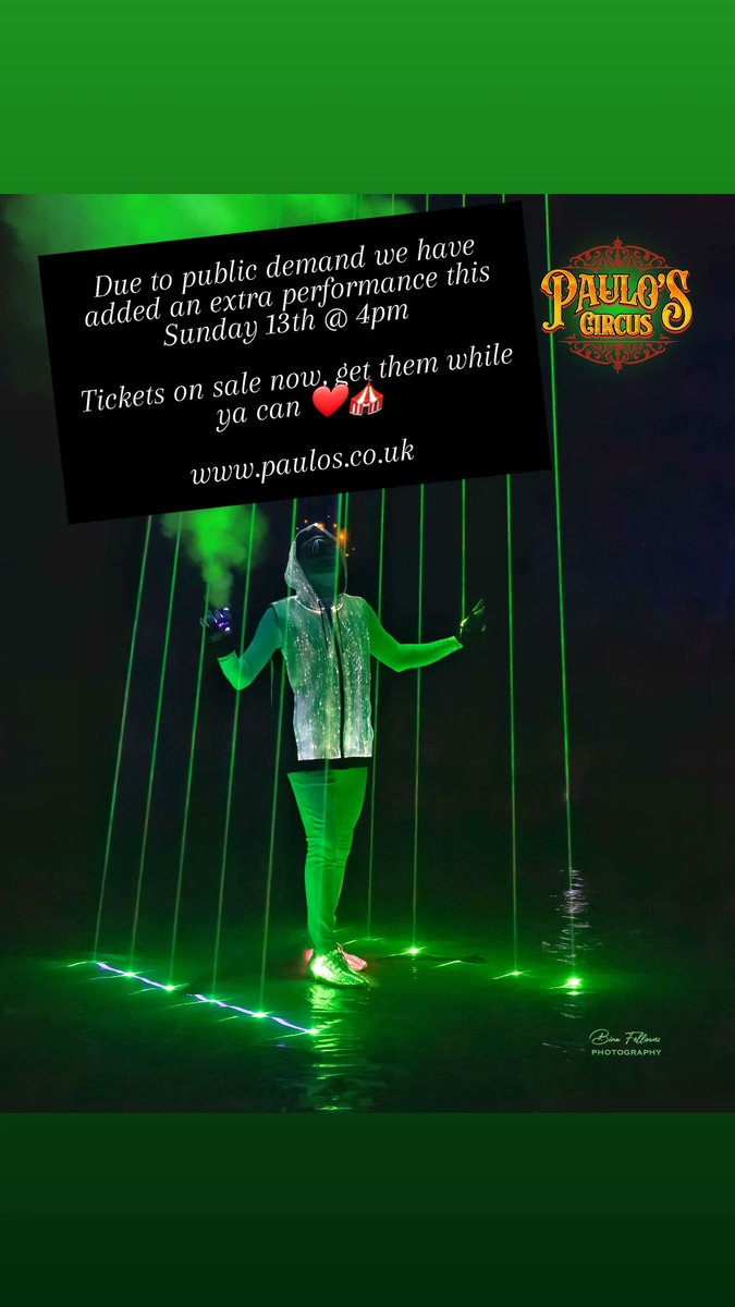 The Paulos Circus (@thepauloscircus) on Twitter photo Due to public demand we have added an extra performance this Sunday 13th @ 4pm
Tickets on sale now, get them while ya can ❤️🎪
paulos.co.uk
#Circus #WhatsOn #Events #Dinton #Reading #Wokingham #FamilyFun #October #Berkshire #Ascot #PaulosCircus <a href="/DintonPastures/">Dinton Pastures</a> Due to public demand we have added an extra performance this Sunday 13th @ 4pm
Tickets on sale now, get them while ya can ❤️🎪
paulos.co.uk
#Circus #WhatsOn #Events #Dinton #Reading #Wokingham #FamilyFun #October #Berkshire #Ascot #PaulosCircus <a href="/DintonPastures/">Dinton Pastures</a>