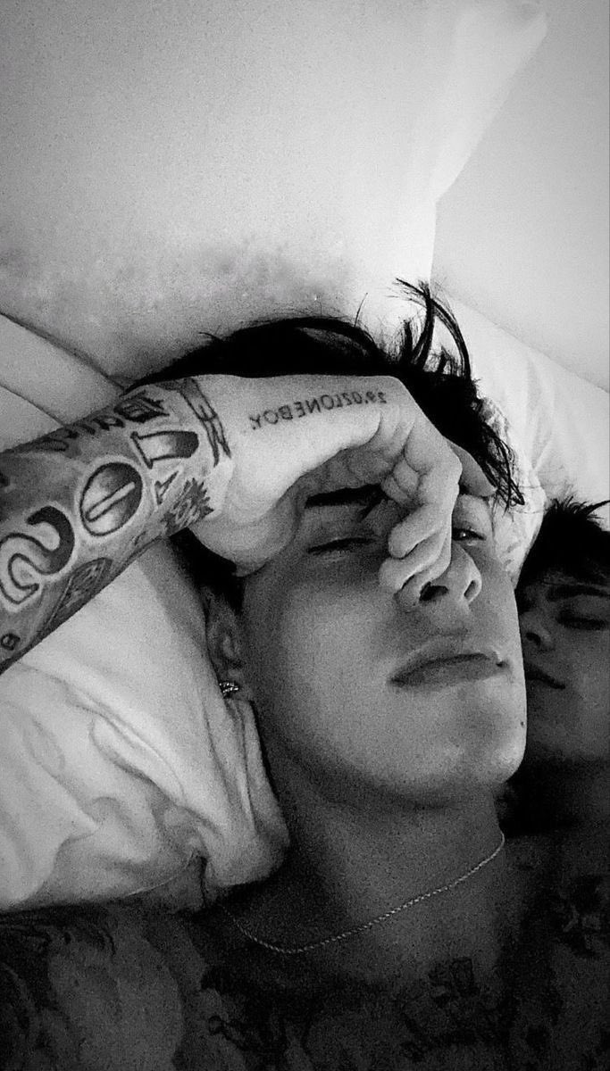 He looks so damn peaceful sleeping. My lotus flower.