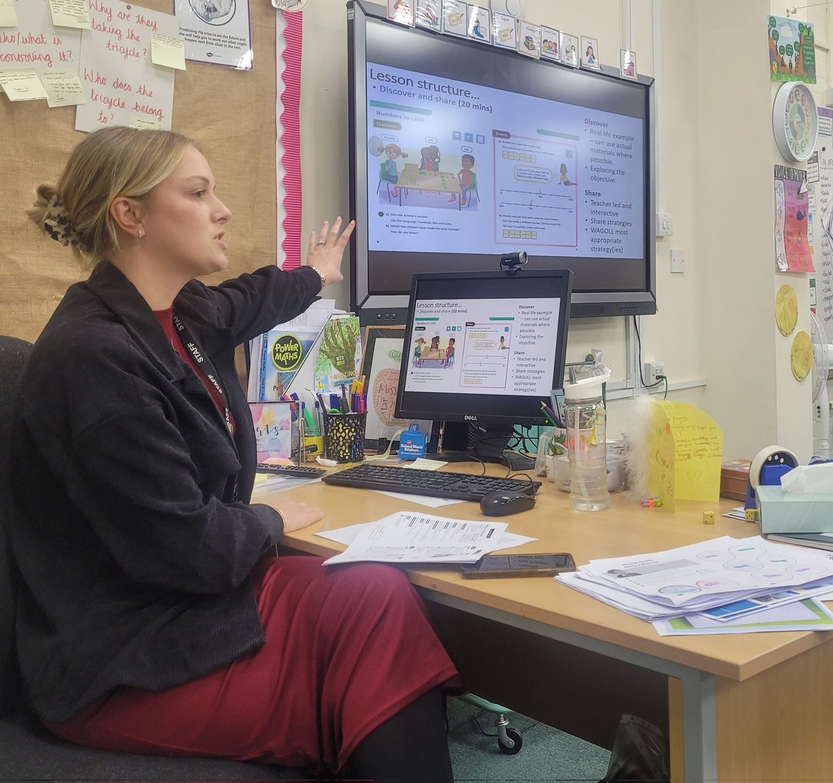 Beaumontprimary's tweet photo. Teacher staff meetings that have meaning and aid the delivery of our exceptional curriculum. #powermaths #reduceteacherworkload https://t.co/FvNF6RTxSo