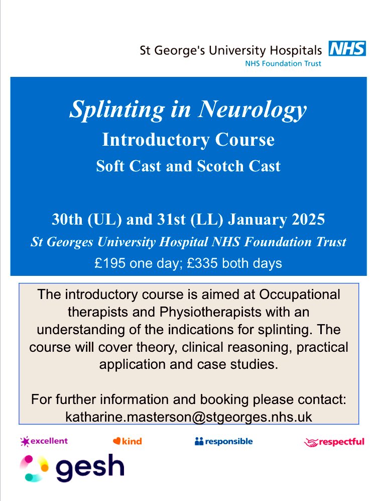 STG Neuro PT (@pt_stg) on Twitter photo We are running our excellent introductory to Splinting in Neurology Casting course early next year. Amazing speakers, experienced facilitators and lots of chance for practical application. Please get in touch ASAP to book! <a href="/StGTraumaPTOT/">StG Trauma Physio/OT</a> <a href="/WolfsonNeuro/">Wolfson Neuro Rehabilitation</a> <a href="/LondonACPIN/">London ACPIN</a> <a href="/ACPIN_UK/">ACPIN</a> We are running our excellent introductory to Splinting in Neurology Casting course early next year. Amazing speakers, experienced facilitators and lots of chance for practical application. Please get in touch ASAP to book! <a href="/StGTraumaPTOT/">StG Trauma Physio/OT</a> <a href="/WolfsonNeuro/">Wolfson Neuro Rehabilitation</a> <a href="/LondonACPIN/">London ACPIN</a> <a href="/ACPIN_UK/">ACPIN</a>