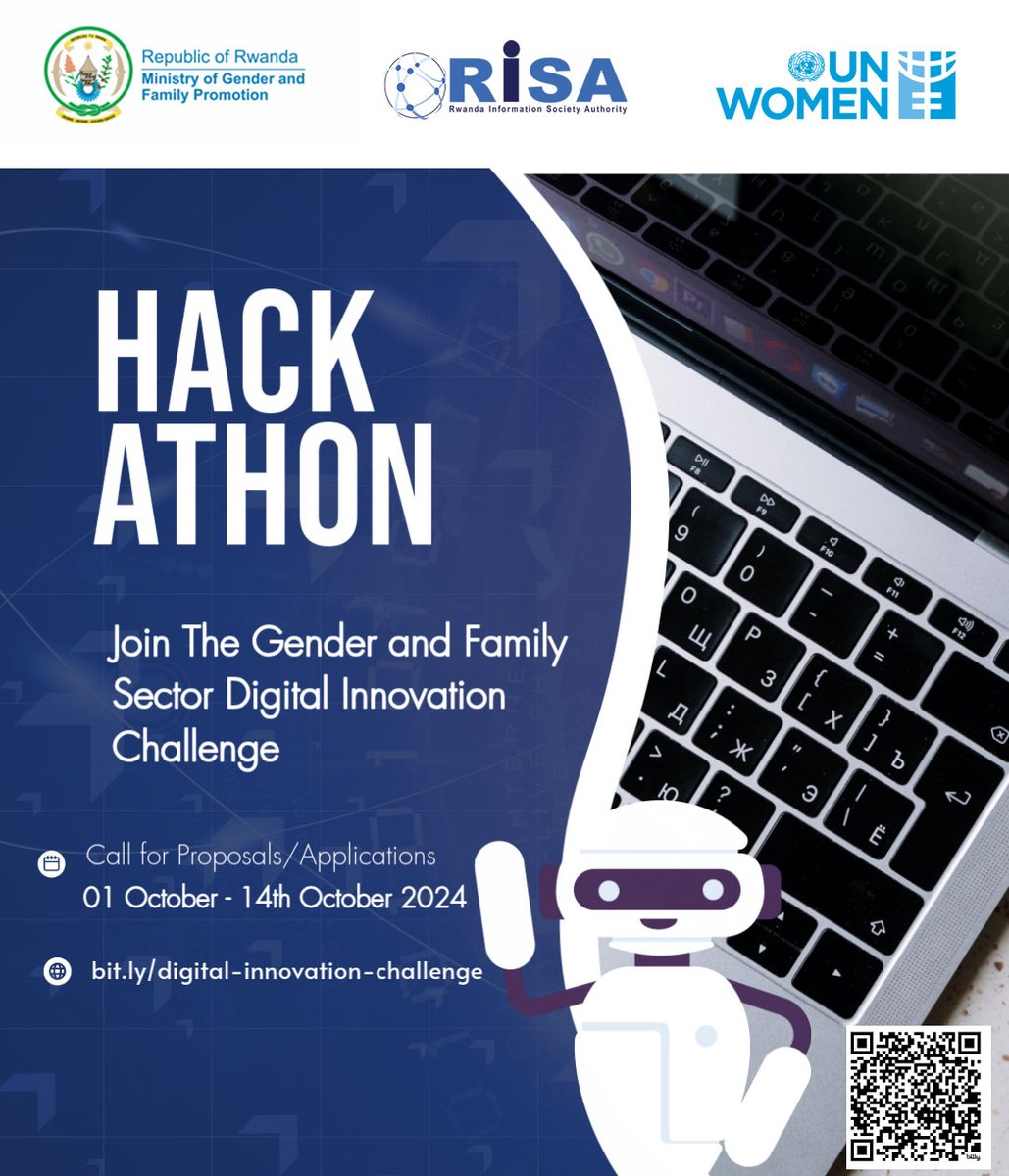 :

📢Join the #Digital #Innovation #Challenge for Gender &amp; Family sector! We are seeking innovative digital solutions for education, nutrition &amp; family cohesion! 
🕐Submit your proposals by Oct 14, 2024 through: bit.ly/digital-innova…
