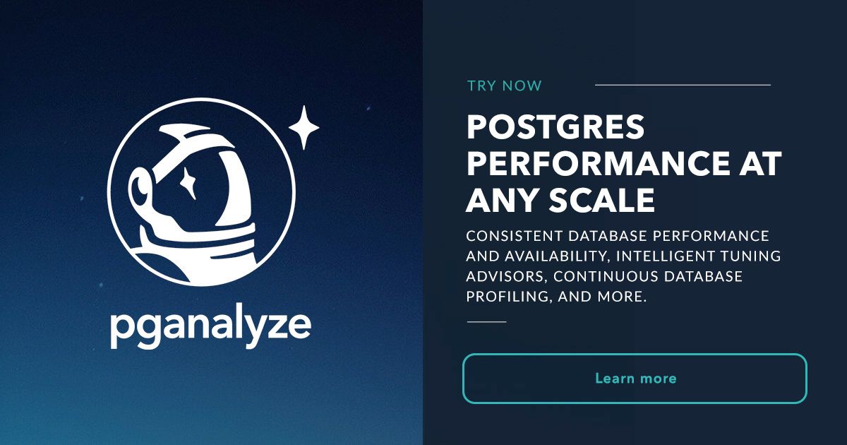 Thank you pganalyze for your Gold  sponsorship! Your generous support makes community events like PGConf NYC possible!

buff.ly/46x7O38

<a href="/pganalyze/">pganalyze</a> #PostgreSQL #postgres #pgconfnyc
