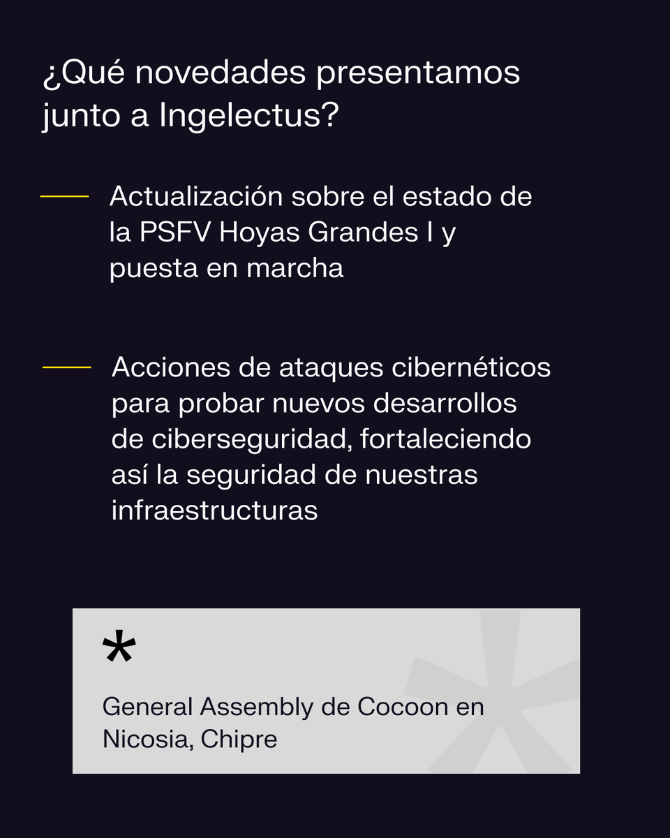 Cuerva's tweet photo. 🔸 COCOON, centrado en abordar los desafíos de la ciberseguridad en los sistemas de energía eléctrica. La seguridad es clave para un futuro energético sostenible. https://t.co/sfmWTOCOT0