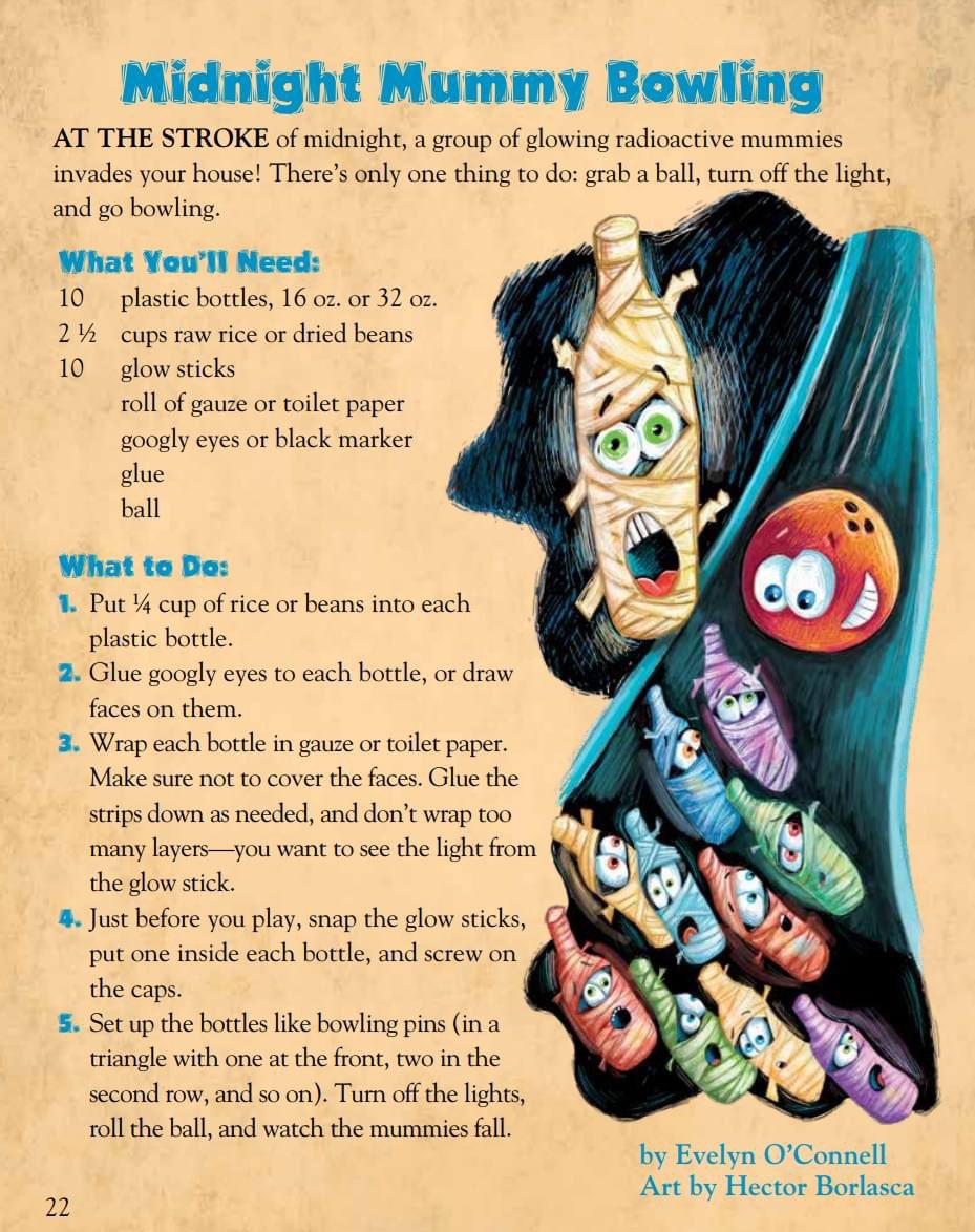 #MakeItMonday! This fun activity from SPIDER Magazine is perfect for Halloween parties!