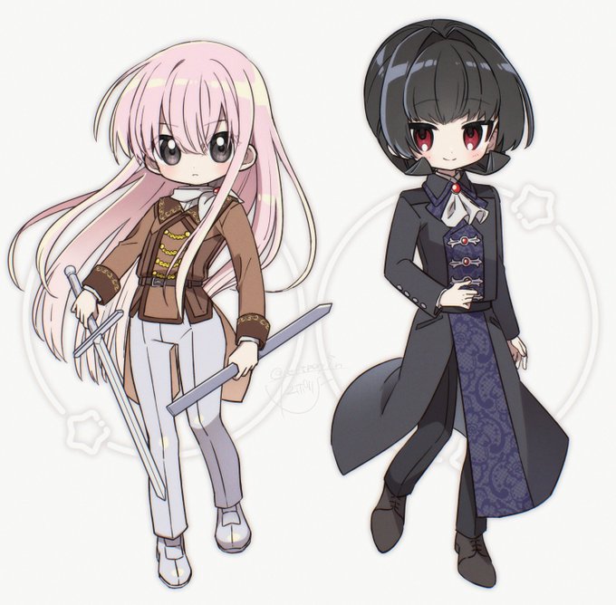 このくらいの等身の絵もっと描きたい 