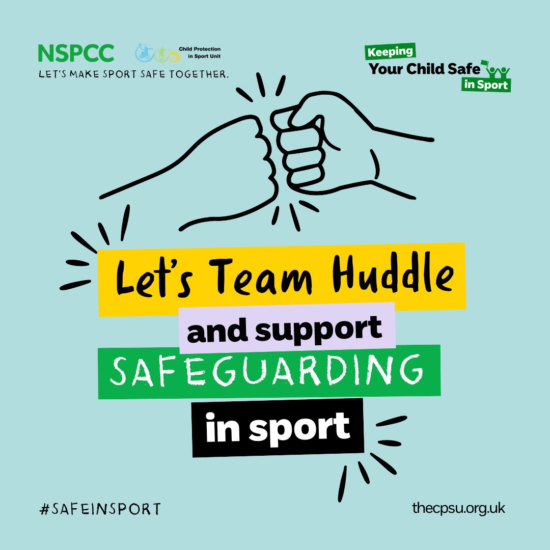 This Keeping Your Child Safe in Sport week, we are launching new resources and guidance for parents and carers.

The campaign is designed to raise awareness of safeguarding in sports and activity clubs and create safer sporting environments for children across the UK #SafeInSport