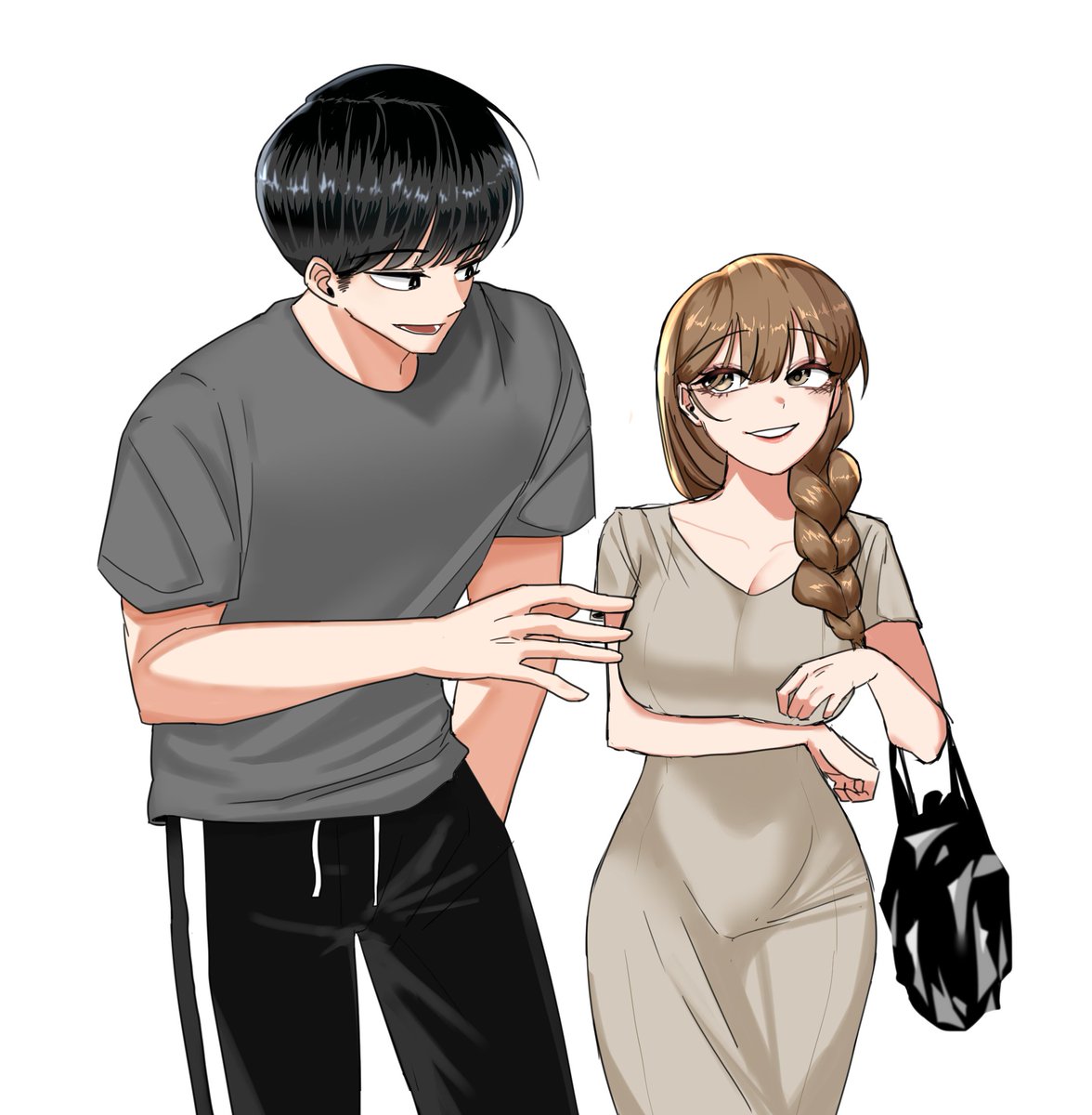 aghagh_'s tweet image. - 가는 길인데, 들어드릴게요.
- 어머, 착하기도 하지. 그래도 괜찮아. 무겁지도 않은 걸.

#rkgk