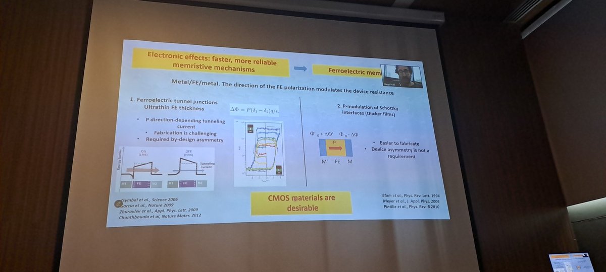 Ahora Diego Rubí del <a href="/INNcneaconicet/">INN</a> nos habla sobre memristores, y de cómo controlarlos ópticamente

Este workshop se organiza a partir de un proyecto internacional <a href="/CONICETDialoga/">CONICET Dialoga</a> <a href="/CNRS/">CNRS 🌍</a> que conecta la fotónica, el nanosonido y el nanomagnetismo, de manera interdisciplinaria