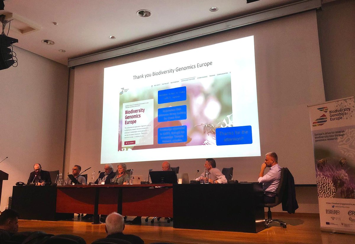 #Biodiversity #Genomics #Europe greetings from Thessaloniki, Greece! 🇬🇷

Today, the ‘Building the Greek Barcode Node #GrBOL’ conference took place at <a href="/Auth_University/">Aristotle University of Thessaloniki</a>. We’re also busy with the final preparations for BGE’s #AHM starting tomorrow! 🧬

<a href="/REA_research/">European Research Executive Agency</a> #allhandsmeeting