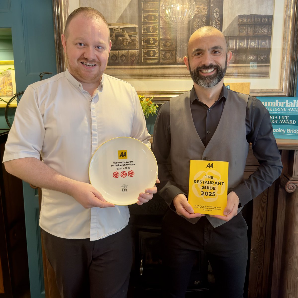 We're delighted to have received our new shiny new plate in the post last week

Achieving this recognition from the AA is an incredible achievement made possible by the passion, dedication and hard work of our small but mighty team! We couldn't be prouder!