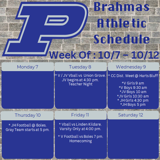 This Week in Brahma Athletics.