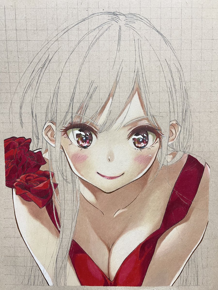いい感じじゃないですか

#模写 #かのかり