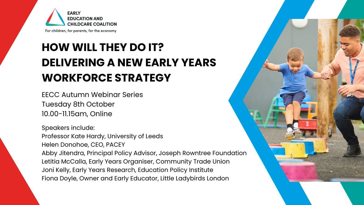 TOMORROW: How will they do it? Delivering a new early years workforce strategy.

With 40,000 additional early years staff required to deliver the new entitlements, we’ll be exploring what a workforce strategy under a Labour government should look like, from pay and terms to