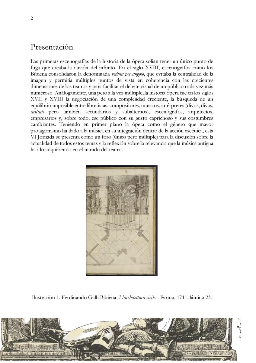 arcontefrisseo's tweet image. Publicamos el programa de la VI Jornada Complutense de Música Antigua de @MusicologiaUCM que dedicaremos a la #ópera. Actividad abierta y gratuita para todos los interesados. Os esperamos el próximo 18 de octubre a las 10.00h en la Sala de Juntas de la Facultad de @geohisucm