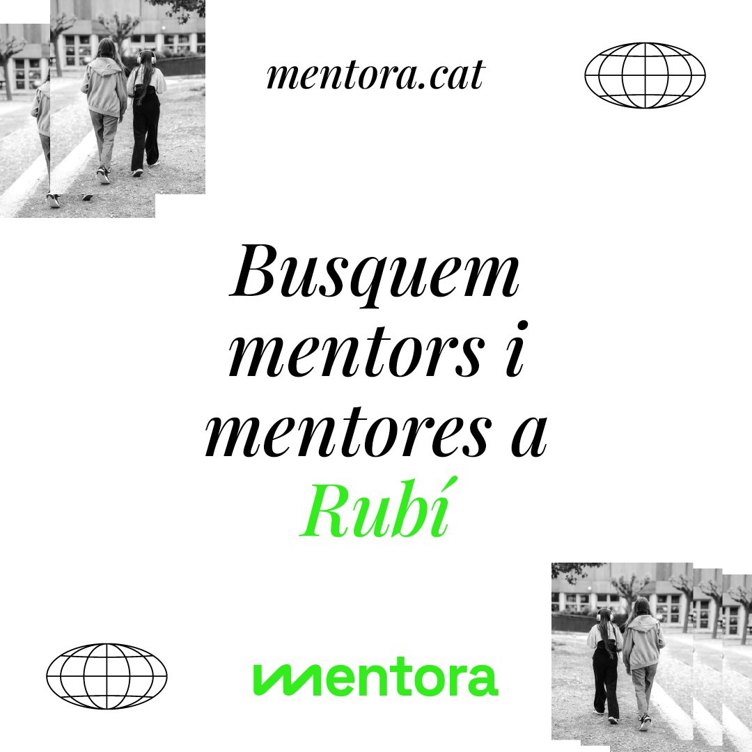 A #Mentora t'estem buscant perquè cada cop més joves continuïn estudiant💚

Tenim molts punts arreu de Catalunya, i busquem mentors i mentores a #Blanes, #Tarragona, #Viladecans o #Rubí, entre d'altres!

🫱🏻‍🫲🏽 Ens ajudes a fer-ho córrer? mentora.cat/fes-voluntaria…