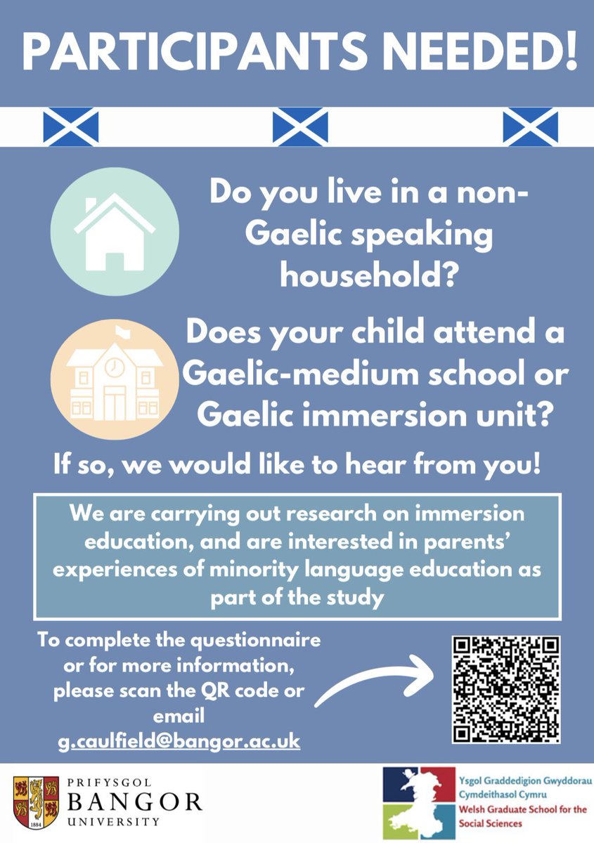Gareth Caulfield (@garethcaulfield) on Twitter photo CLOSING SOON!
If you fit the criteria, please consider completing the questionnaire - tapadh leibh!😁
forms.office.com/r/j5V1CQLEfE?o…
<a href="/bordnagaidhlig/">Bòrd na Gàidhlig</a> <a href="/gaelic4parents/">gaelic4parents</a> <a href="/CnPNaiseanta/">Comann Nam Pàrant</a> <a href="/cnag_Alba/">Comunn na Gàidhlig</a> <a href="/scottishcilt/">SCILT</a> CLOSING SOON!
If you fit the criteria, please consider completing the questionnaire - tapadh leibh!😁
forms.office.com/r/j5V1CQLEfE?o…
<a href="/bordnagaidhlig/">Bòrd na Gàidhlig</a> <a href="/gaelic4parents/">gaelic4parents</a> <a href="/CnPNaiseanta/">Comann Nam Pàrant</a> <a href="/cnag_Alba/">Comunn na Gàidhlig</a> <a href="/scottishcilt/">SCILT</a>