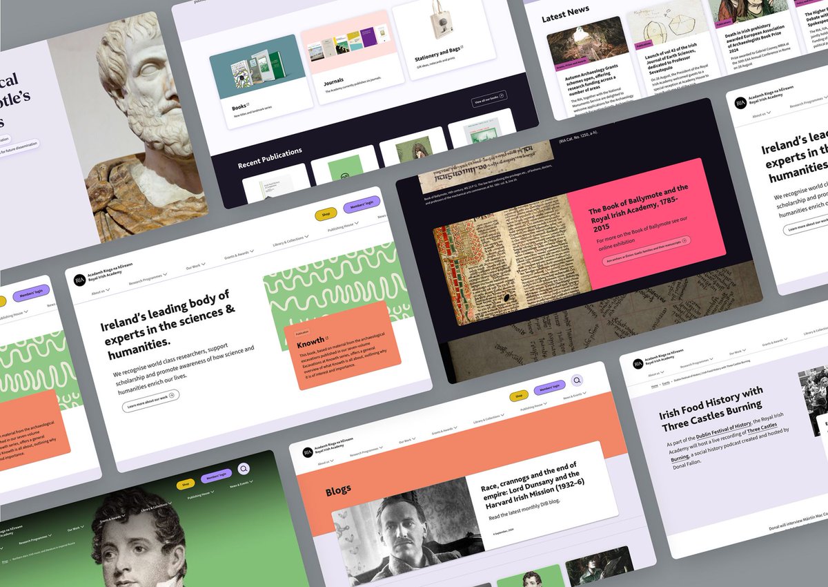 New user-friendly site for the RIA, featuring an interactive Irish Historic Towns Atlas &amp; improved search. Kudos to Declan Behan &amp; Karen Connolly Heery 👏. Excited to support future evolution. Learn more:newgraphic.ie/work/royal-iri…
Or visit the new website:
ria.ie