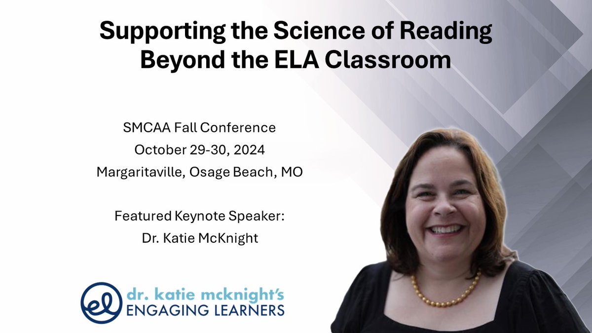 SMCAAjcmo's tweet image. Want to know how to help content area teachers address the Science of Reading? Want some tips on what to do to help in reading comprehension? Then our SMCAA Fall Conference is just the thing for you! Check it out at smcaa.org/conferences/fa…