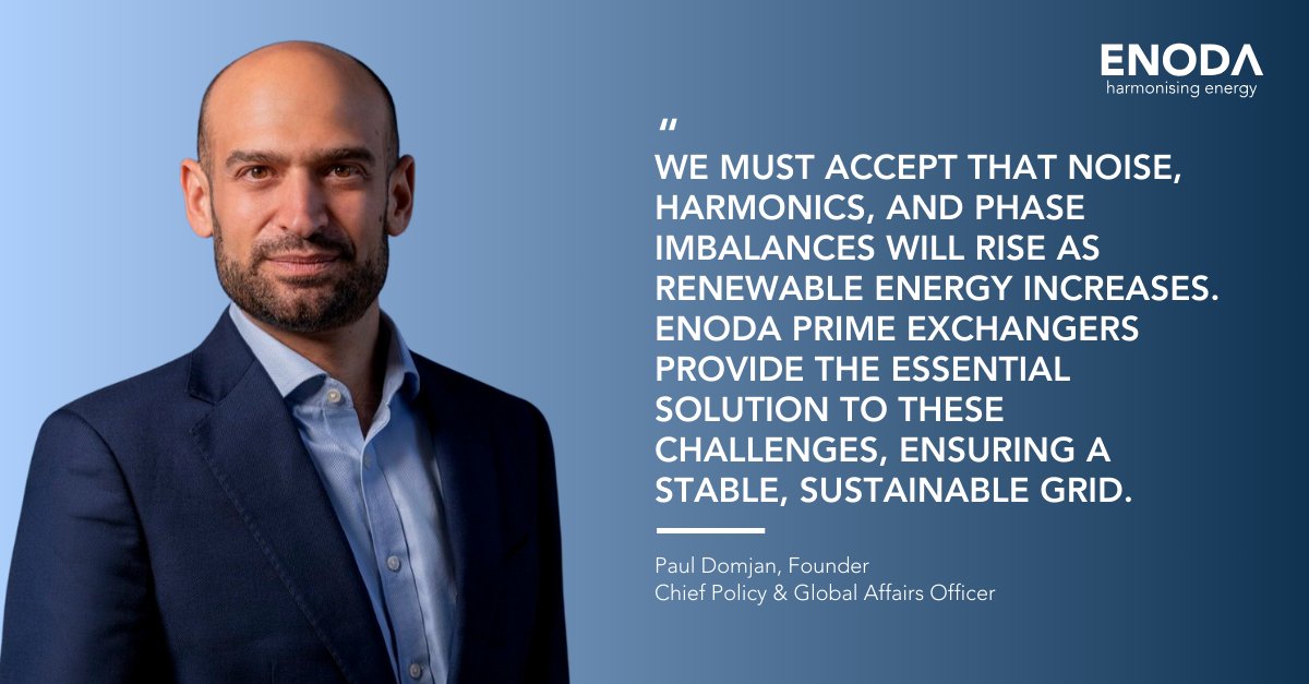 How do we tackle grid stability in a renewable world? <a href="/Paul_Domjan/">Paul Domjan</a> shares insights in his latest article. Discover how Enoda PRIME® Exchangers offer a solution to manage noise, harmonics, and more. Read the full article here: pulse.ly/vwpvqzywrn