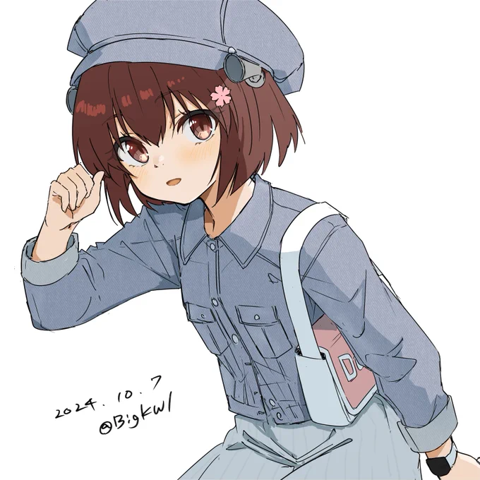 雪風#艦これ版深夜の真剣お絵描き60分一本勝負 #艦これ版真剣お絵描き60分一本勝負_20241007 