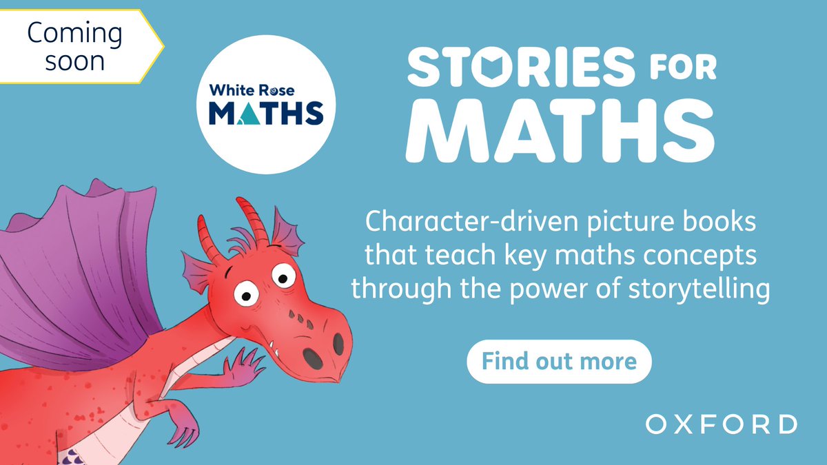 White Rose Education (@whiteroseed) on Twitter photo Introducing Stories for Maths! 🤩
A brand-new collection of storybooks, produced in collaboration with <a href="/OUPPrimary/">Oxford Primary</a> which has been carefully designed to help develop children’s understanding of maths concepts and maths vocabulary through the familiar space of a story.
⭐️ Aligns Introducing Stories for Maths! 🤩
A brand-new collection of storybooks, produced in collaboration with <a href="/OUPPrimary/">Oxford Primary</a> which has been carefully designed to help develop children’s understanding of maths concepts and maths vocabulary through the familiar space of a story.
⭐️ Aligns