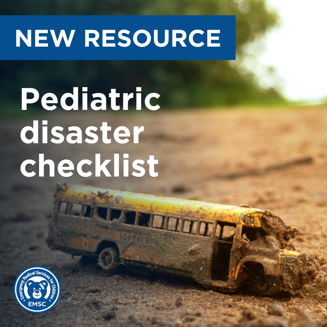 Managing kids during a disaster can be challenging. EMSC’s new disaster checklist makes it easy!

Learn more: bit.ly/3WlbArP