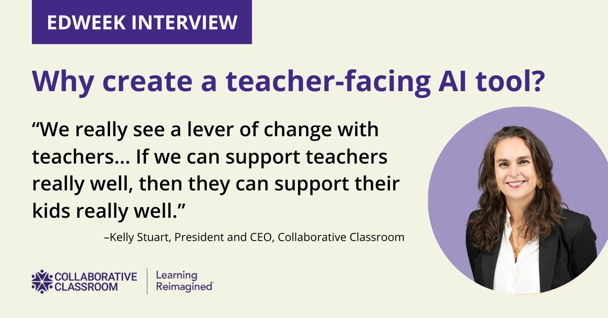🎉 [NEWS] Learn how &amp; why we're investing in generative AI to expand our program-specific professional learning resources &amp; meet the challenge of supporting teachers at scale. Read the new <a href="/EdMarketBrief/">EdWeek Market Brief</a> interview by <a href="/EmmaKateFittes/">Emma Kate Fittes</a>. #genAI #edtech #SIPPS collabclass.link/4ey31BQ