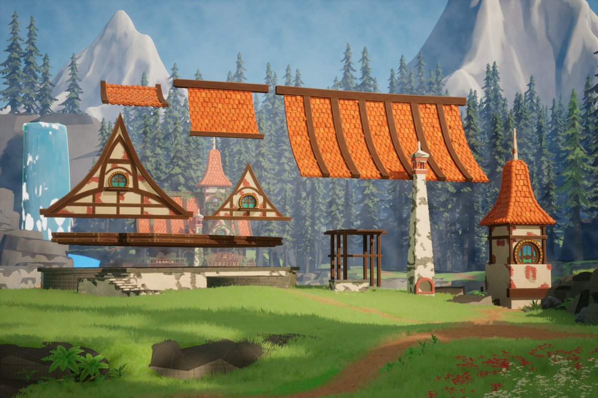 3DPoveda's tweet image. An update of my ongoing Stylized Environment with a little breakdown of the modules for craft the building and foliage for set dressing the environment.

Project mentorized by @JaviSkau