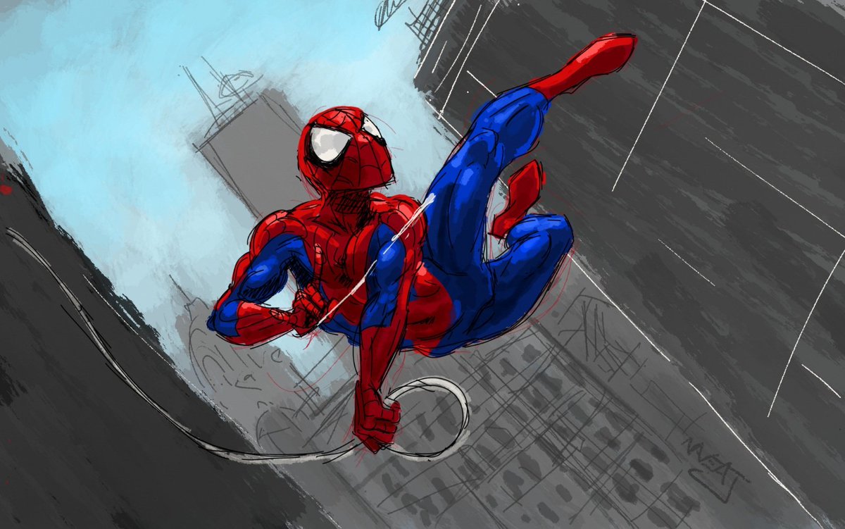 Navea_draws's tweet photo. Had insomnia and did a few sketchy paintings things. Here is a #spidey
#SpiderMan #amazingspiderman #spectacularspiderman #spideyfanart #spidermanfanart #marvelfanart #MARVEL #fanart #sketch #digitalart #webslinging #thwip #webhead #spidey #sketchy #messy #keepitloose https://t.co/kJCyVLHtNO