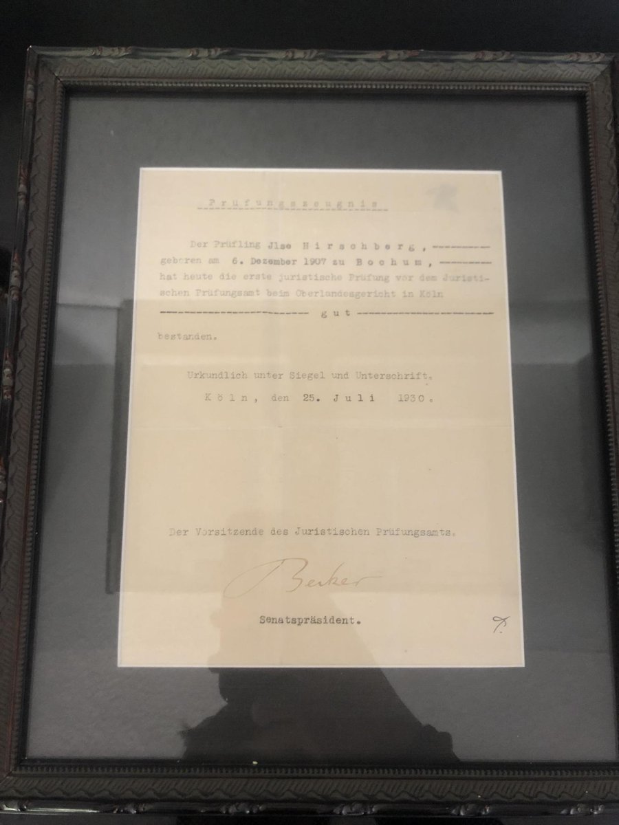 Never again.

On my desk in South Downtown, I keep my great-grandmother’s law diploma. She graduated top of her class as one of the first women lawyers in Germany, but she never practiced. She had to flee. I put it there to remind myself to work even harder and challenge the
