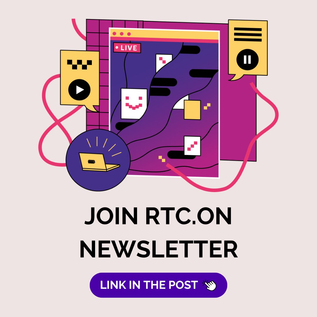 swmansionElixir's tweet photo. And we're .ON – the newest edition of RTC.ON Newsletter is here! 🎉

What's inside? 
👉 Elixir Stream Week announcement 🎉
👉 5 handpicked top multimedia reads
👉RTC.ON Conf recap, including @_darthez_ behind-the scenes 👀

Links in 🧵

#RTCON #RTCONNewsletter #WebRTC https://t.co/v7cE0OH99Z