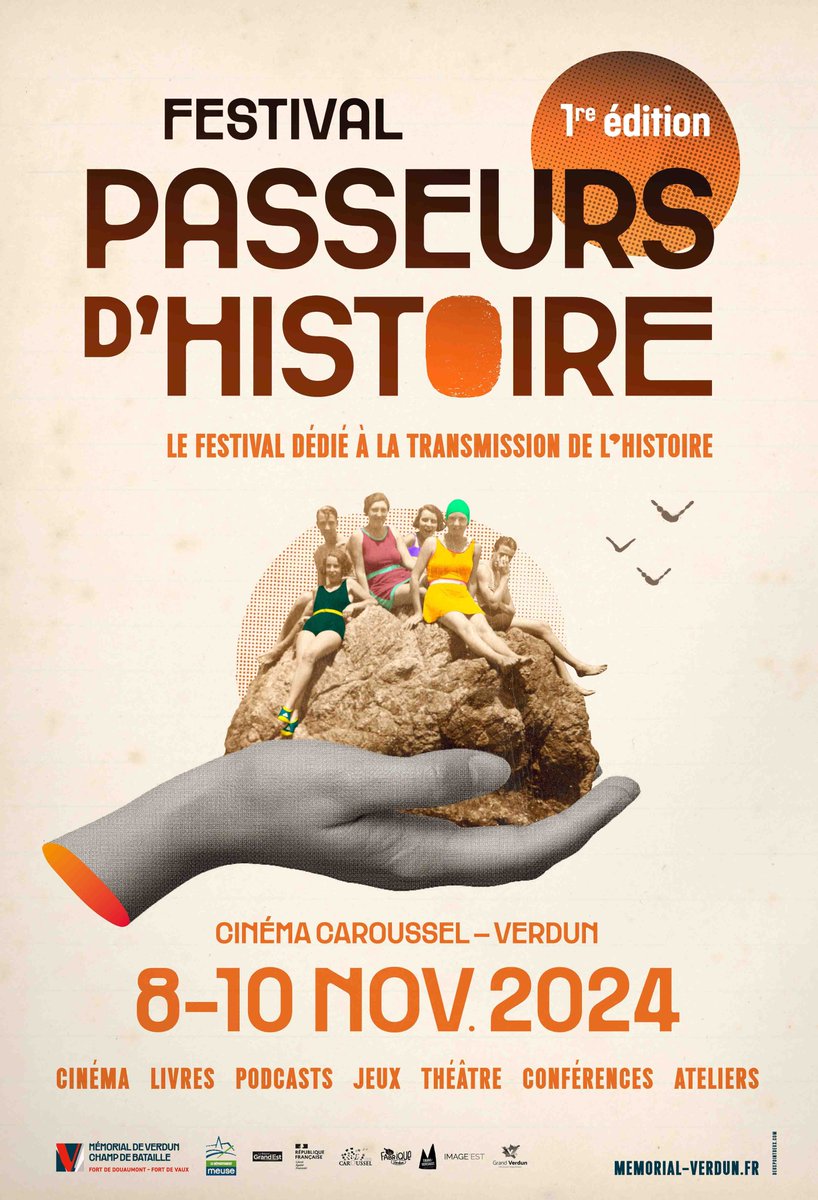Du 8 au 10 novembre je serai au Festival Passeurs d'Histoire au @MemorialVerdun pour participer à plusieurs tables rondes, décerner un prix de podcast d'histoire et faire des ateliers podcasts !
Pour plus d'informations : memorial-verdun.fr/fr/programmati…