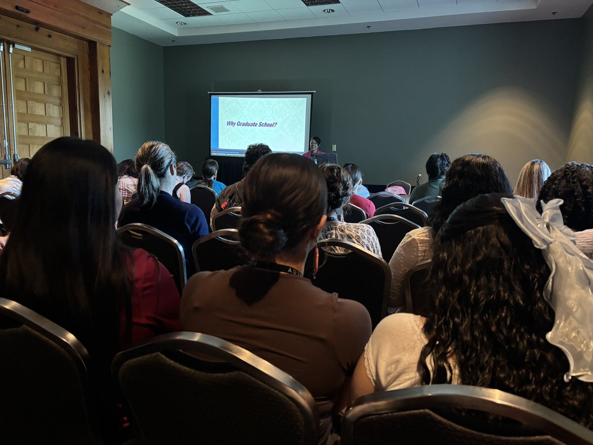 “PhD! Why not me?” presentation at the 2024 <a href="/AISES/">AISES</a> National Conference in San Antonio, TX. Packed room to share with scholars the process of applying to the #phd #nativeinstem #diversitymatters #indigenousinstem #sciencephd