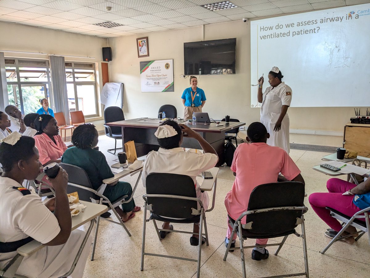 Cambridge Global Health Partnerships (@cambghp) on Twitter photo A-E assessments & sepsis training by a <a href="/CUH_NHS/">Cambridge University Hospitals NHS</a> crit care nurse & lead midwife, as well as East of England global health fellows, with an enthusiastic knowledgeable group of Kawempe Hospital maternity staff - part of the SCALE Critical Care project. <a href="/NHSEngland/">NHS England</a> <a href="/cuh_critcare/">CUH adult critical care</a> A-E assessments & sepsis training by a <a href="/CUH_NHS/">Cambridge University Hospitals NHS</a> crit care nurse & lead midwife, as well as East of England global health fellows, with an enthusiastic knowledgeable group of Kawempe Hospital maternity staff - part of the SCALE Critical Care project. <a href="/NHSEngland/">NHS England</a> <a href="/cuh_critcare/">CUH adult critical care</a>