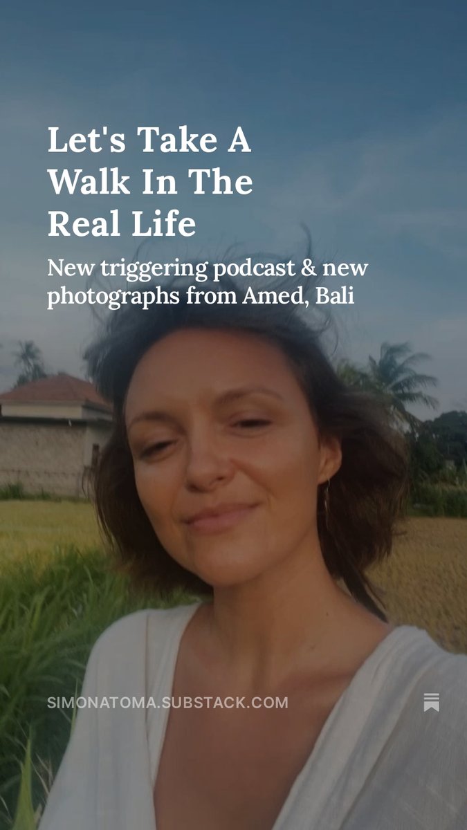 simonatoma13's tweet photo. Allow me to share with you my little raw podcast from the rice fields with some fiery-triggering topics.
#socialmedia #reality #wakeuplove @substack https://t.co/cS14kMSPiA