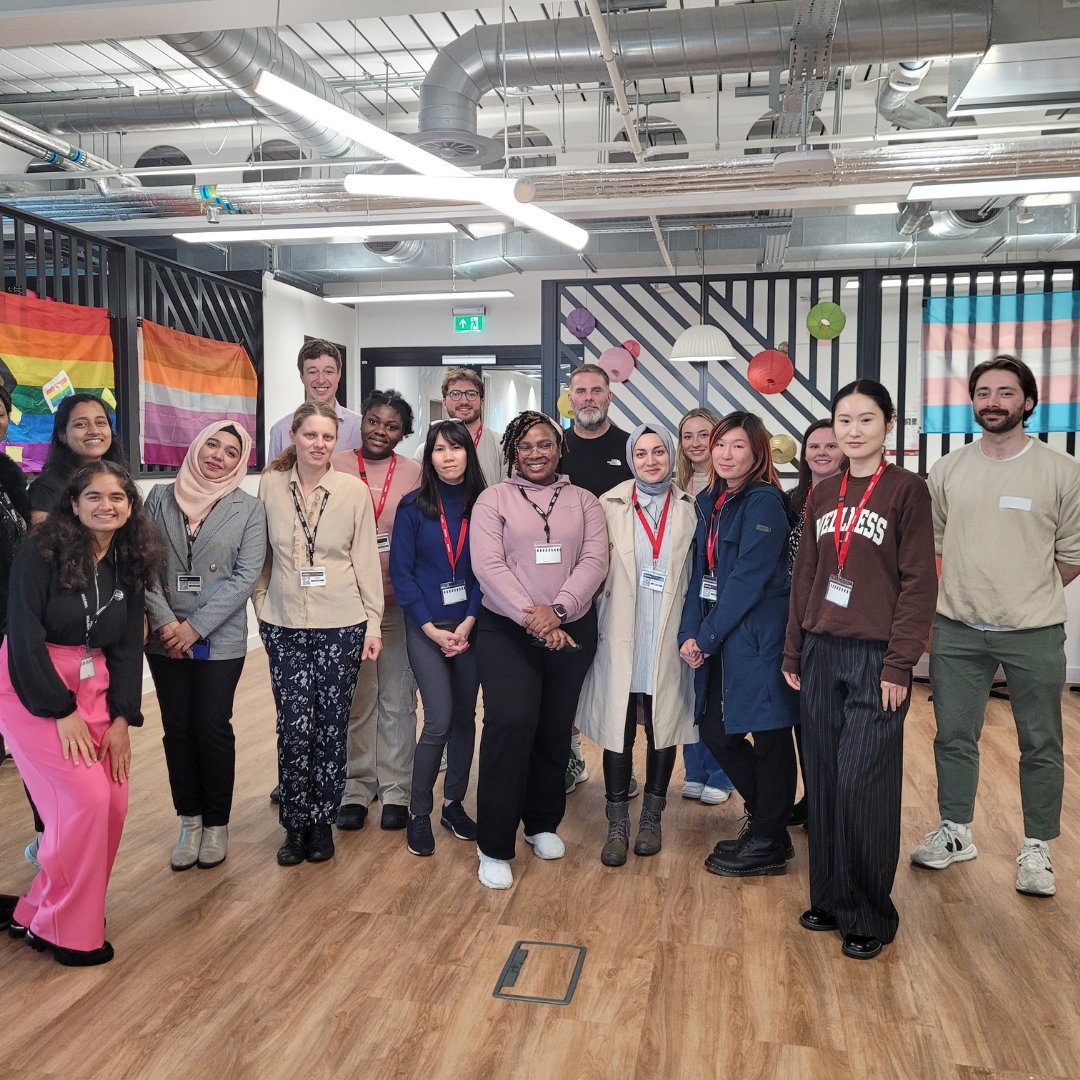 TechUPWomen's tweet photo. TechUP learners on a tour of the Scott Logic office last week!  
Learners got to know more about various tech jobs through professionals from Scott Logic and sister company- Marra, ask tons of questions and wrap up the day with coffee and cake. 😉 

#TechUPWomen24 https://t.co/XnIvYPyrXA
